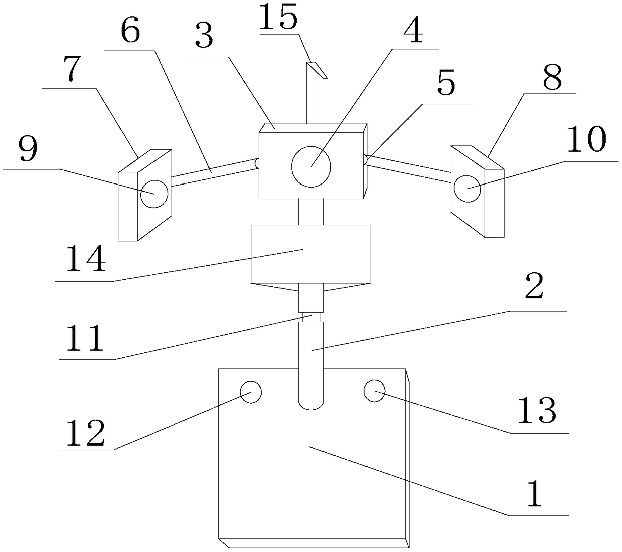 Adjustable three-dimensional human face recognition device