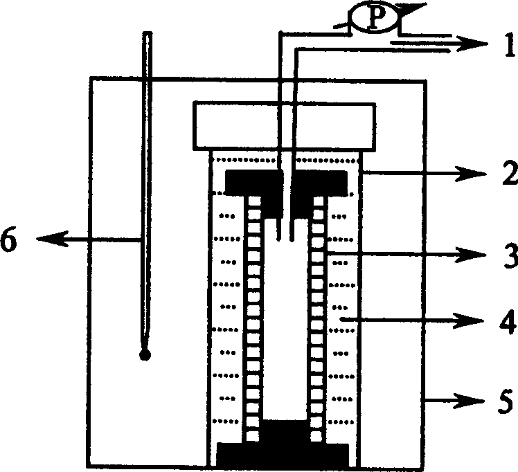 Method of exhausting and in-situ hydrothermally synthesizing type-A molecular sieve film