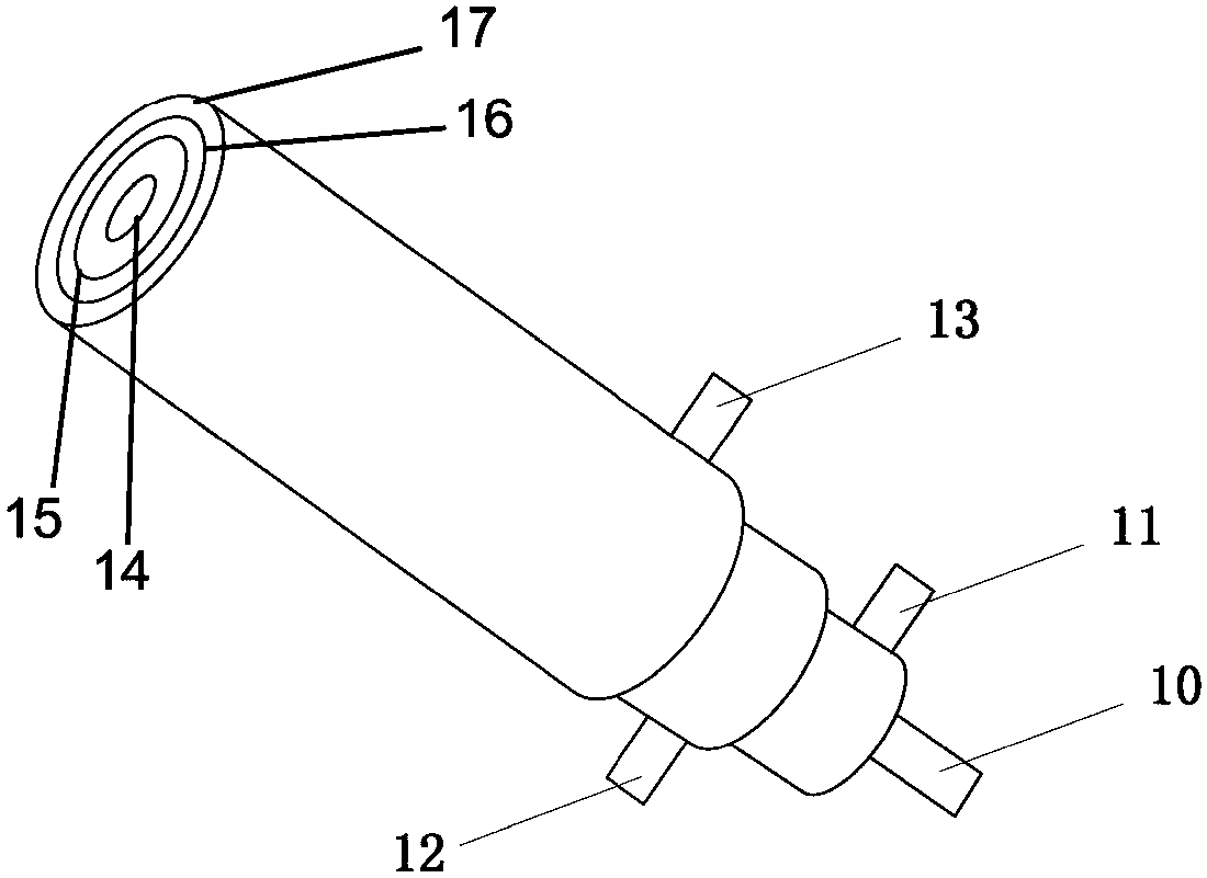 Manufacture method of blast lamp and mandril