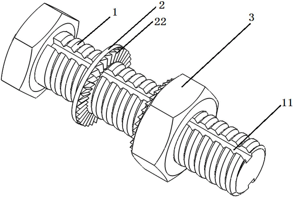 Looseness-preventing and disassembling-preventing bolt