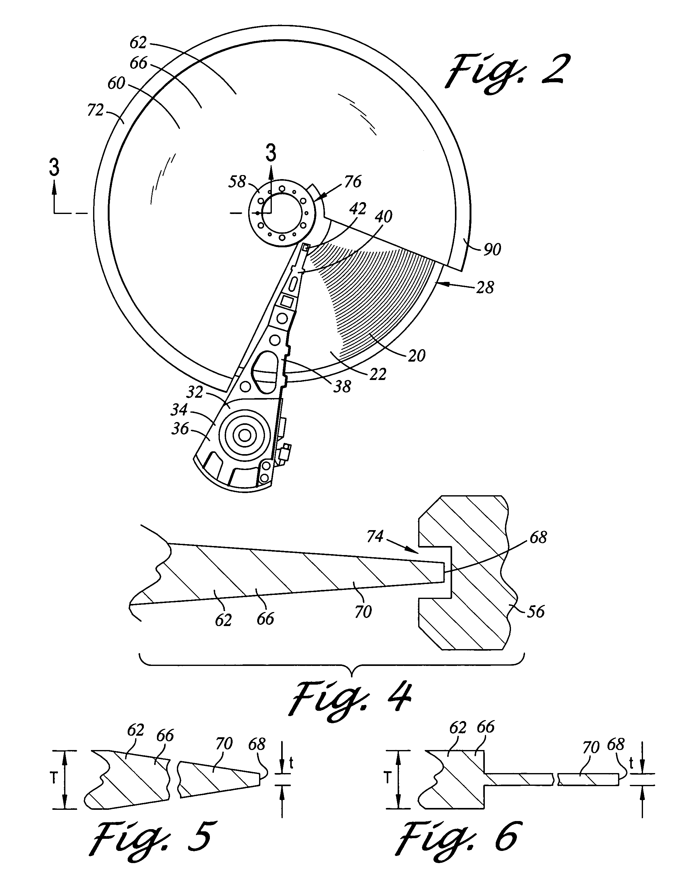 Disk drive including a disk plate overlapping a disk spacer in a circumferential disk spacer opening