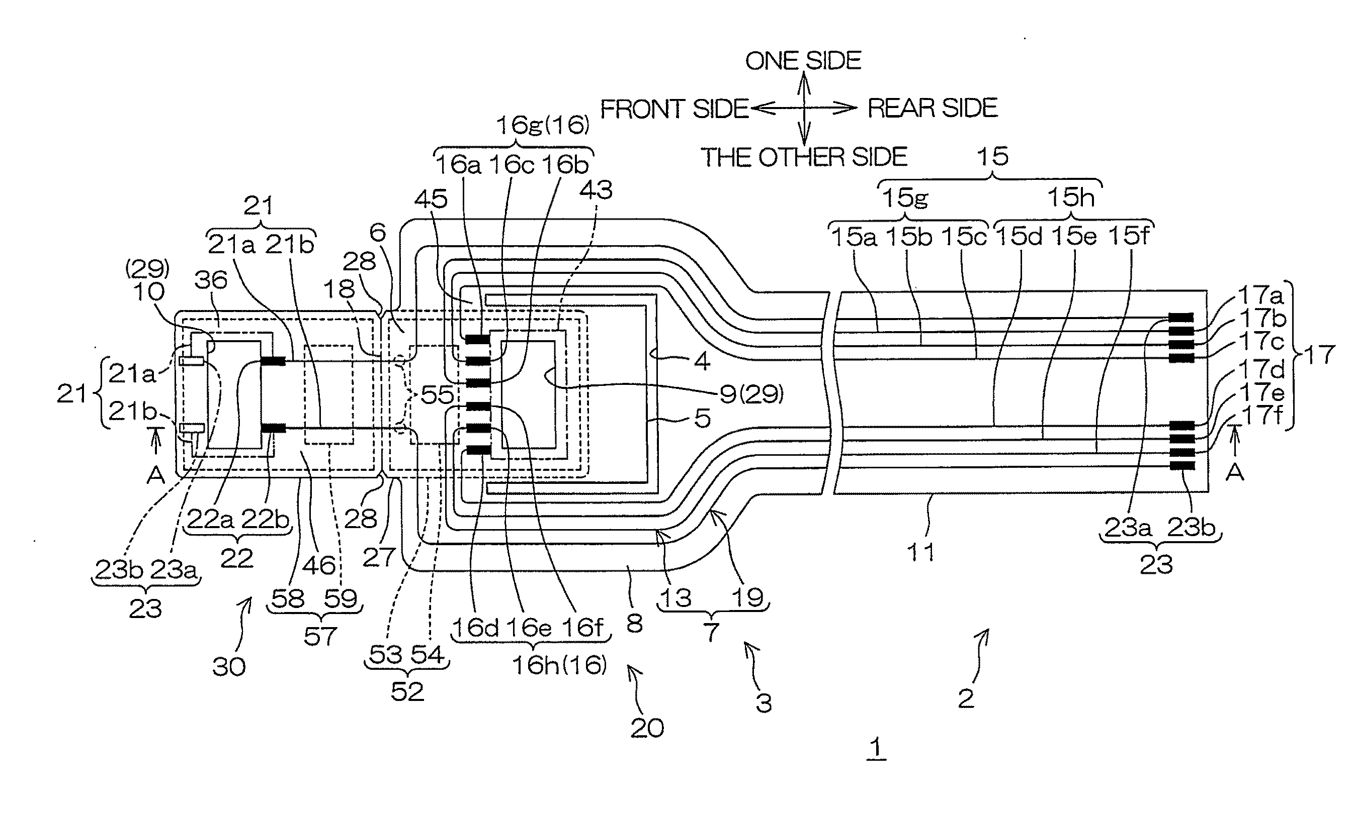 Suspension board with circuit