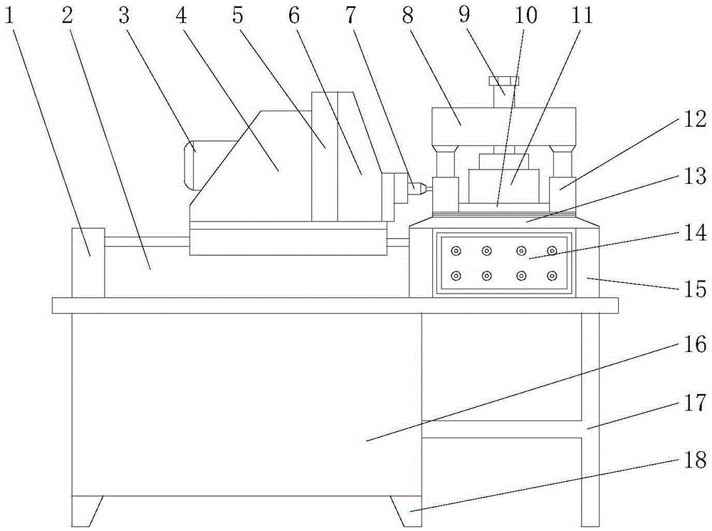 Transverse push type drilling machine