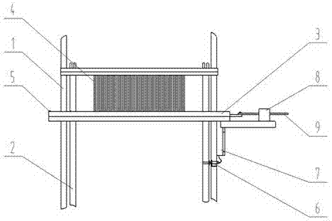 An automatic production mechanism for weft corrugated fabric on a sample loom