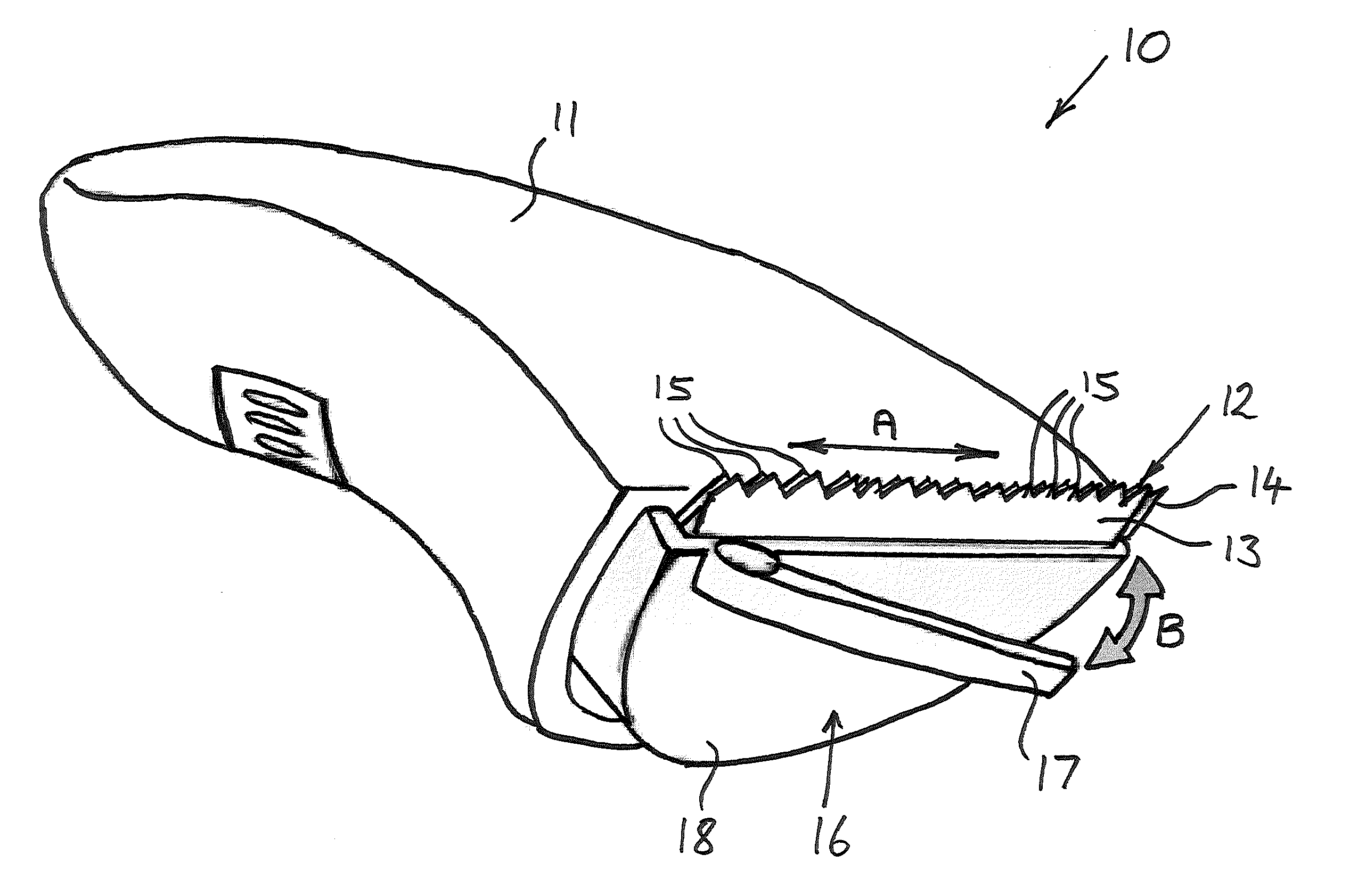 Hair trimmer with cutting guide