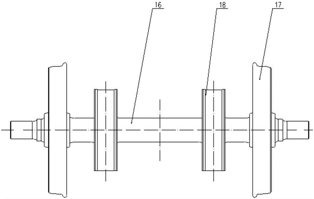 Hybrid brake system bogie and engineering vehicle