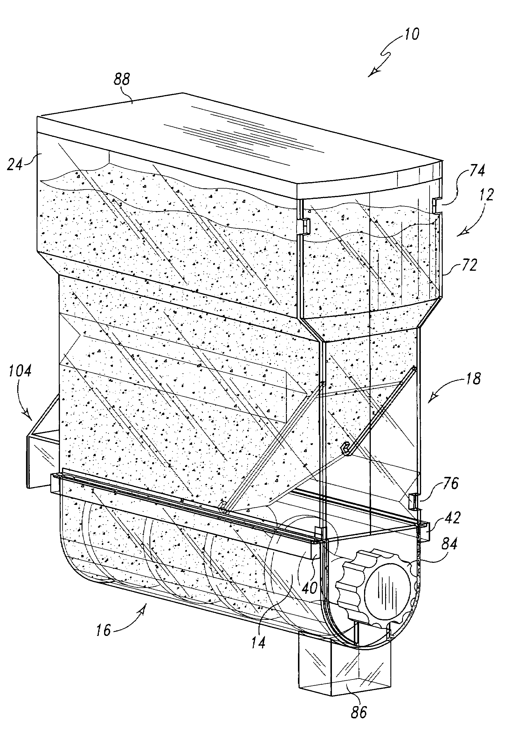 Dispenser for solid flowable bulk material