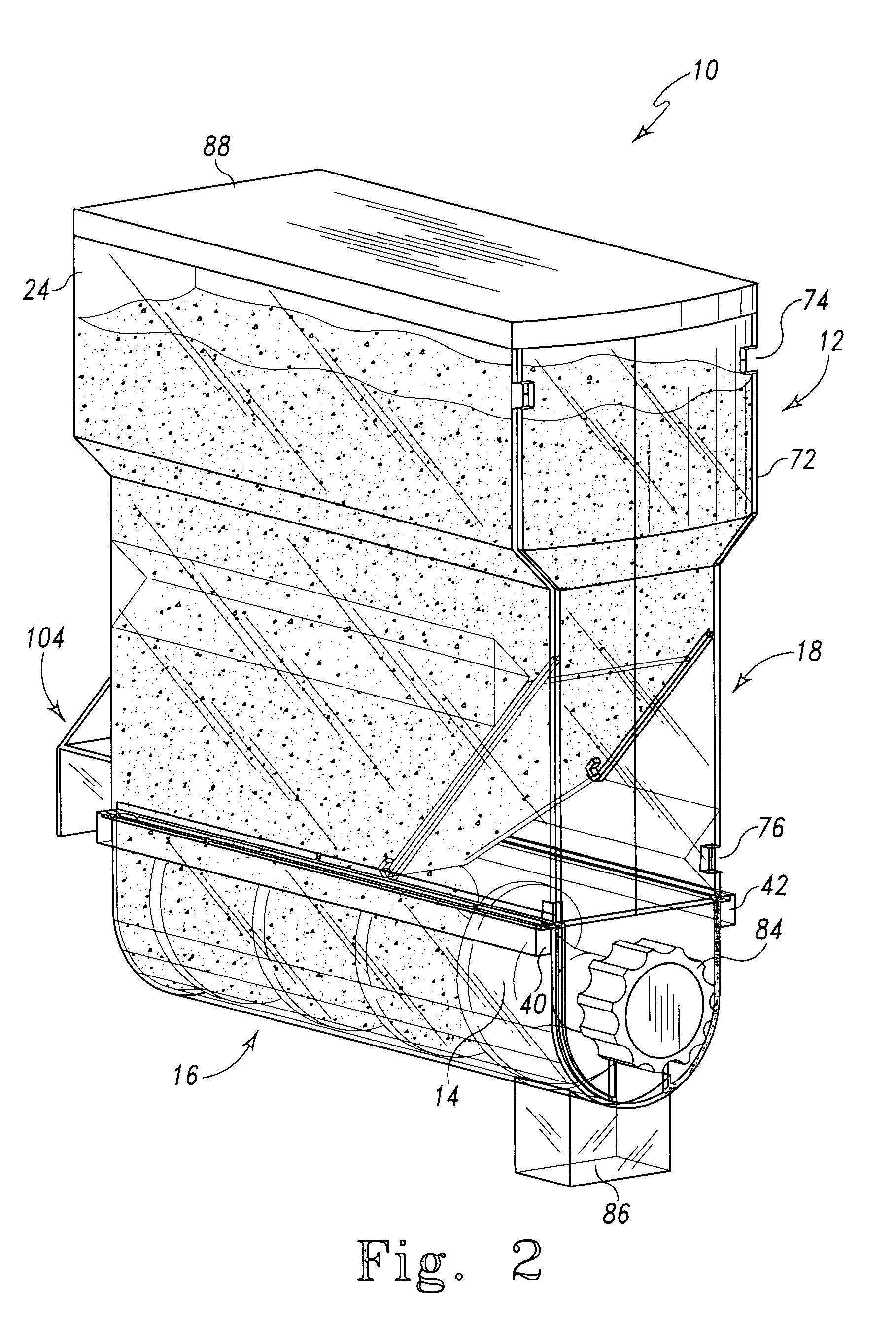 Dispenser for solid flowable bulk material