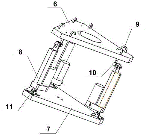 A dual-parallel pan-tilt with space zipline with coarse and fine adjustment of pose