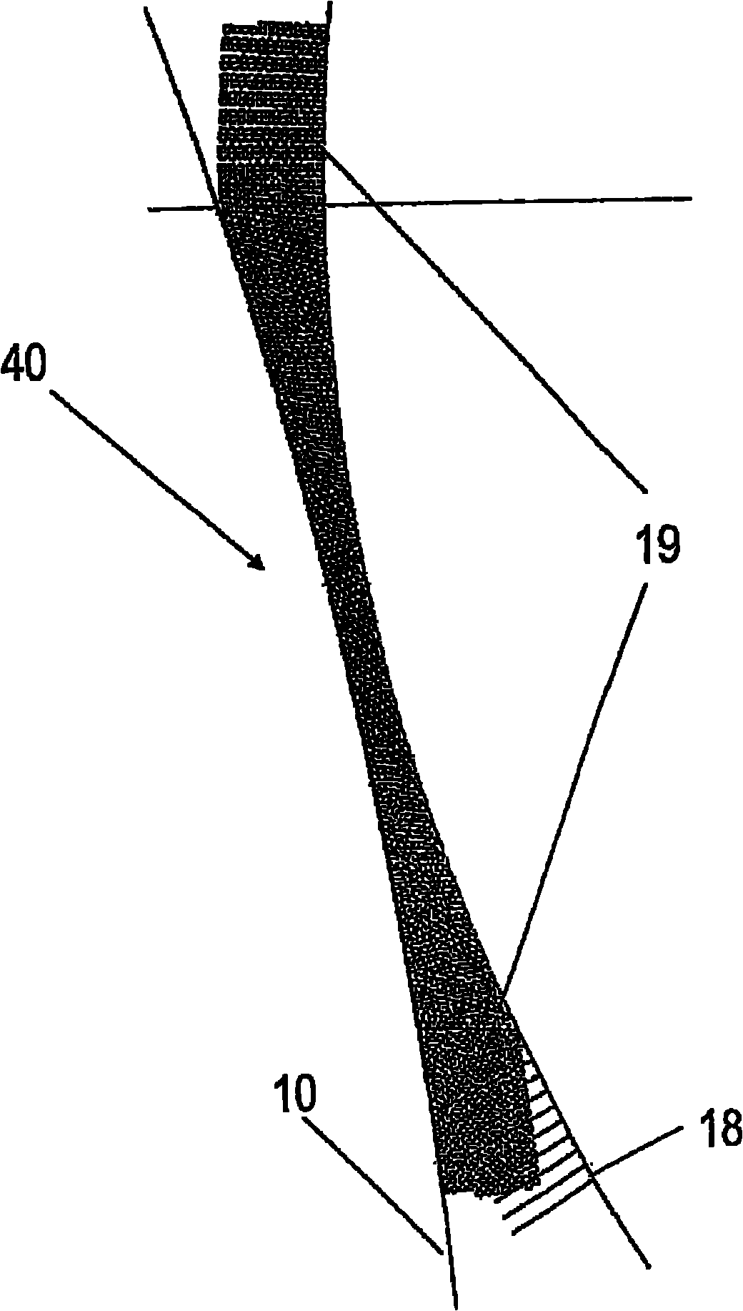 Developer unit for an electrophotographic printing device for printing on glass or ceramic material