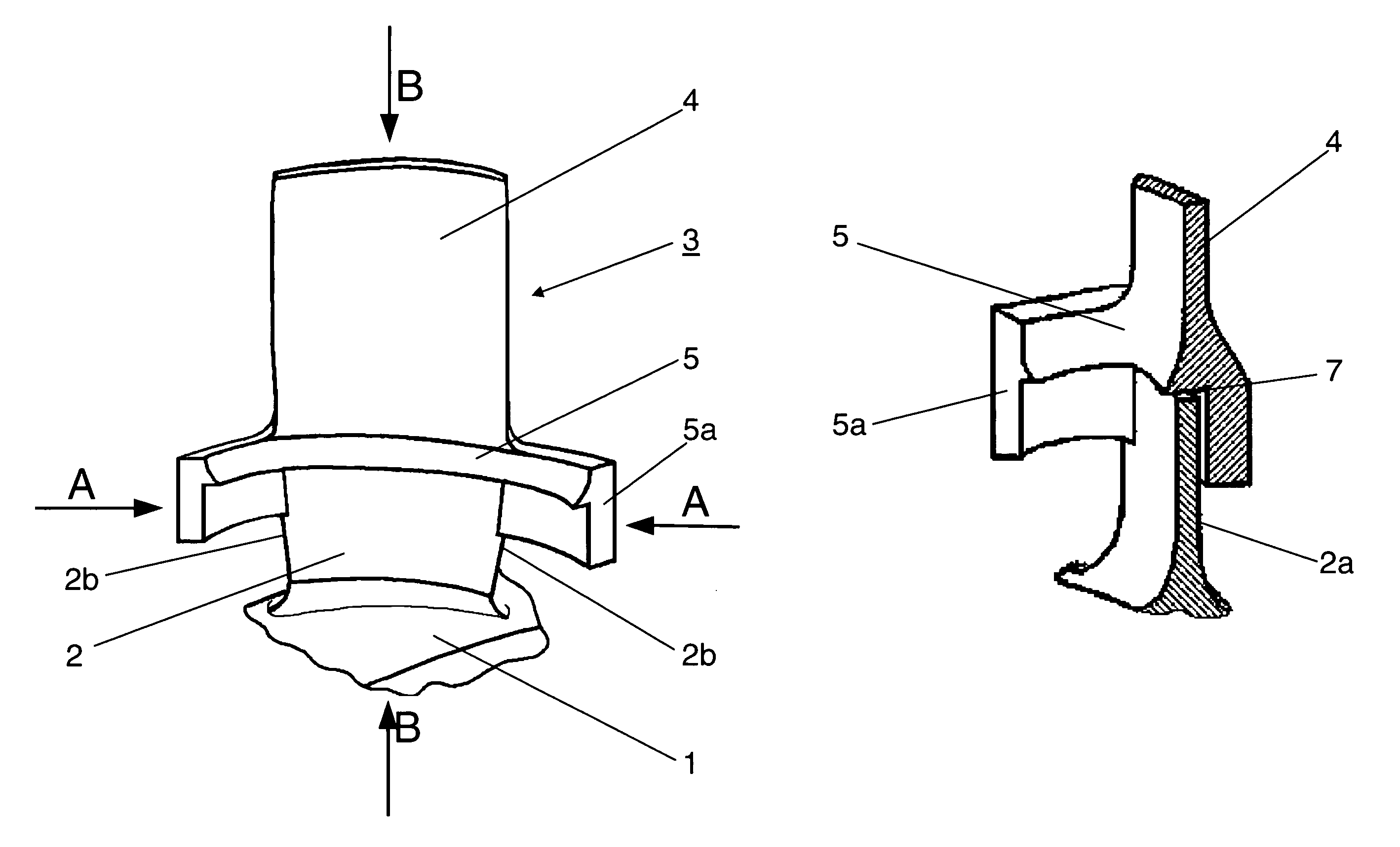 Method and blade repair element for blisk repair or new blisk manufacture