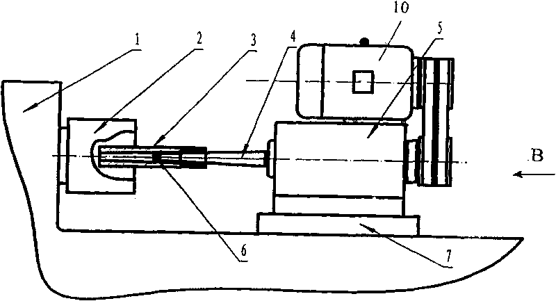 Processing method of special electric power fitting taper sleeve taper hole for carbon fibre compound core wires and special device thereof