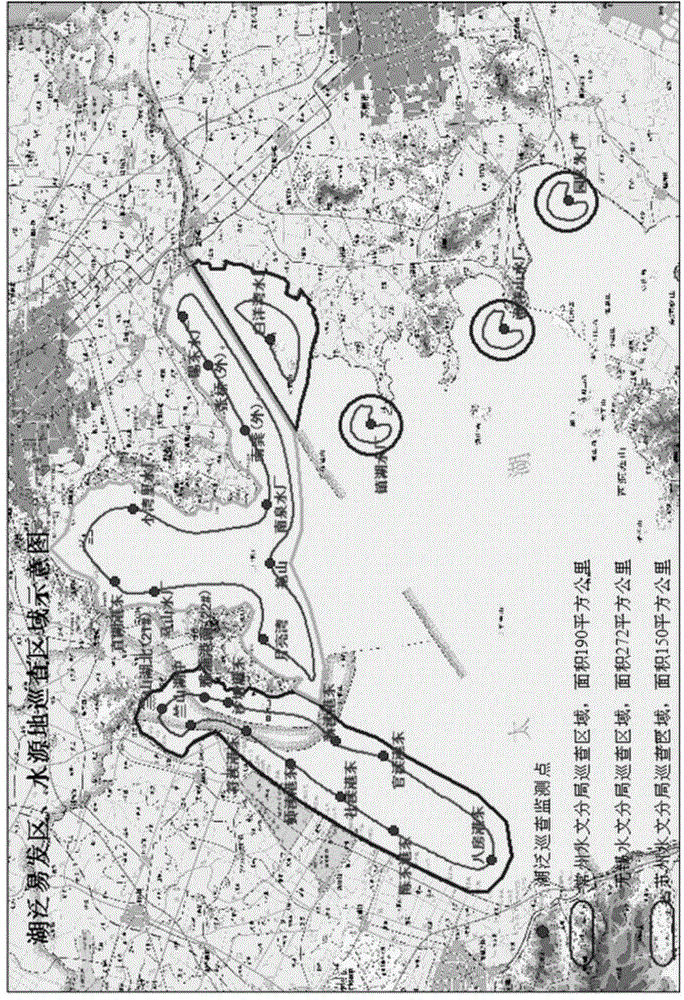 Short-term forecasting method for eutrophication shallow lake algae source lake flooding