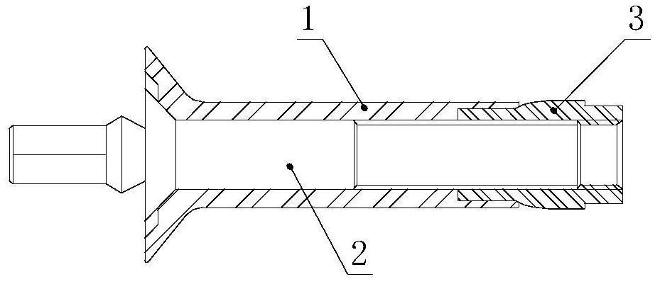 Single-face connecting bolt