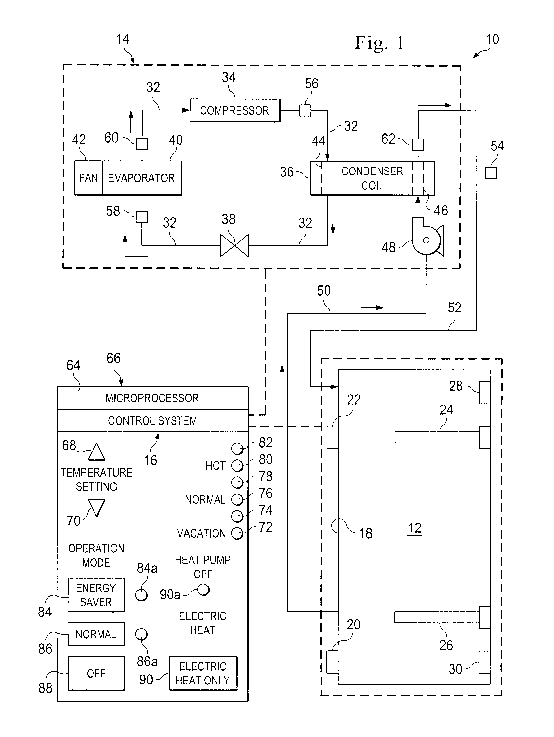 Heat pump water heater and associated control system