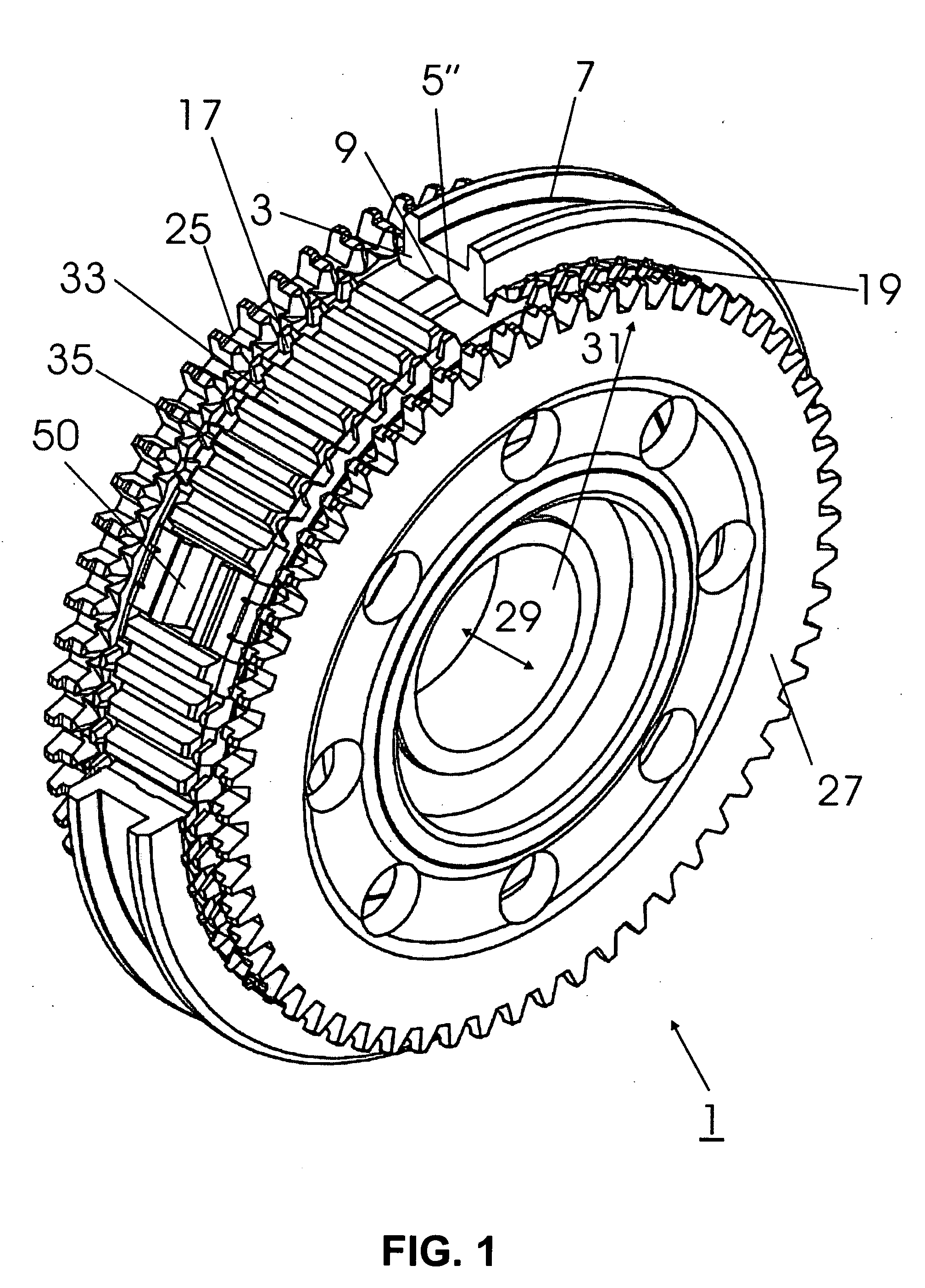 Transmission synchromesh and thrust piece of a transmission synchromesh