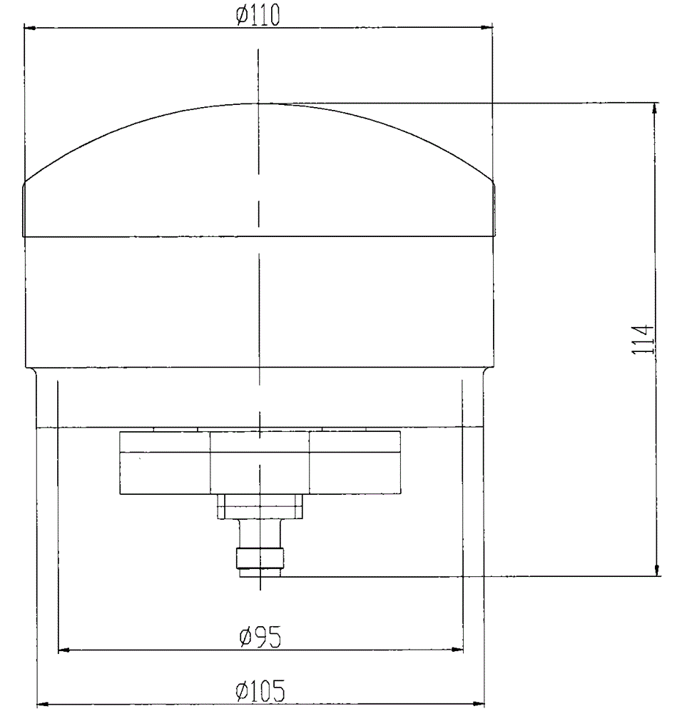 Satellite-borne S-band measurement and control antenna