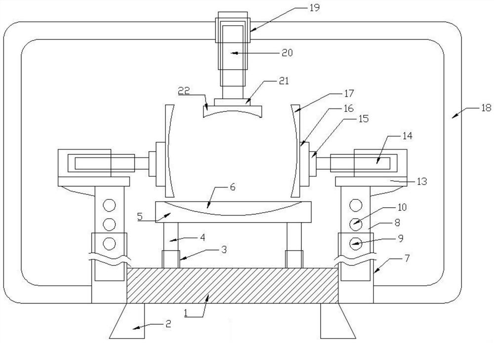 Pressing molding technology for ultra-long refractory material tank body