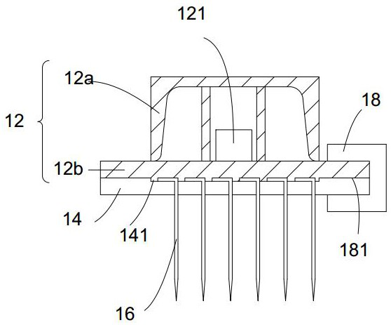 Detachable needling structure, flat needling module and special-shaped needling machine