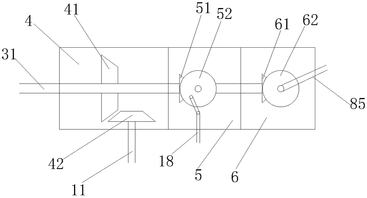 Slurry stirring device for spinning assembly line