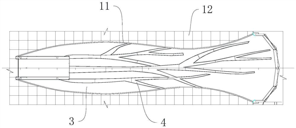 Special-shaped lamp box ceiling structure for high-speed ship, and mounting method therefore