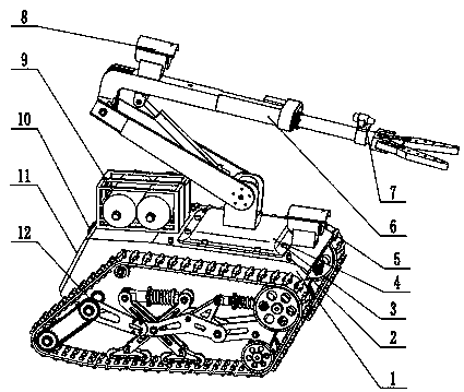 Crawler type security robot