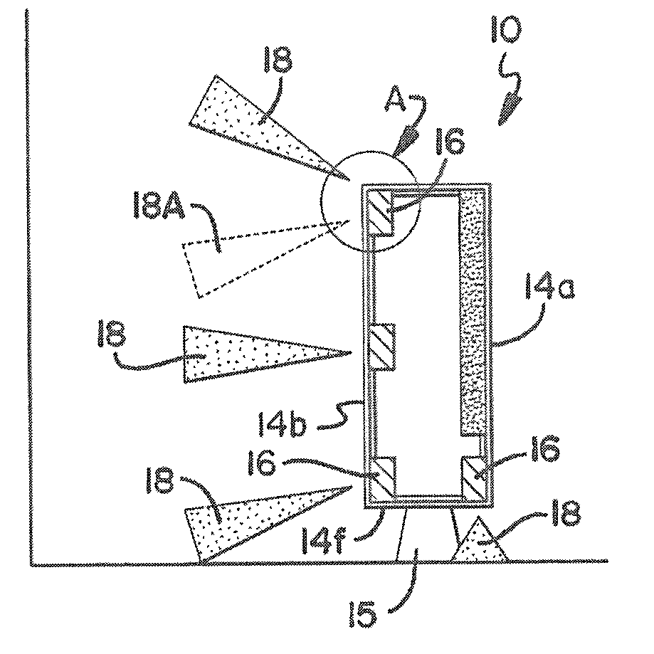 Electronic display device with integrated lighting system