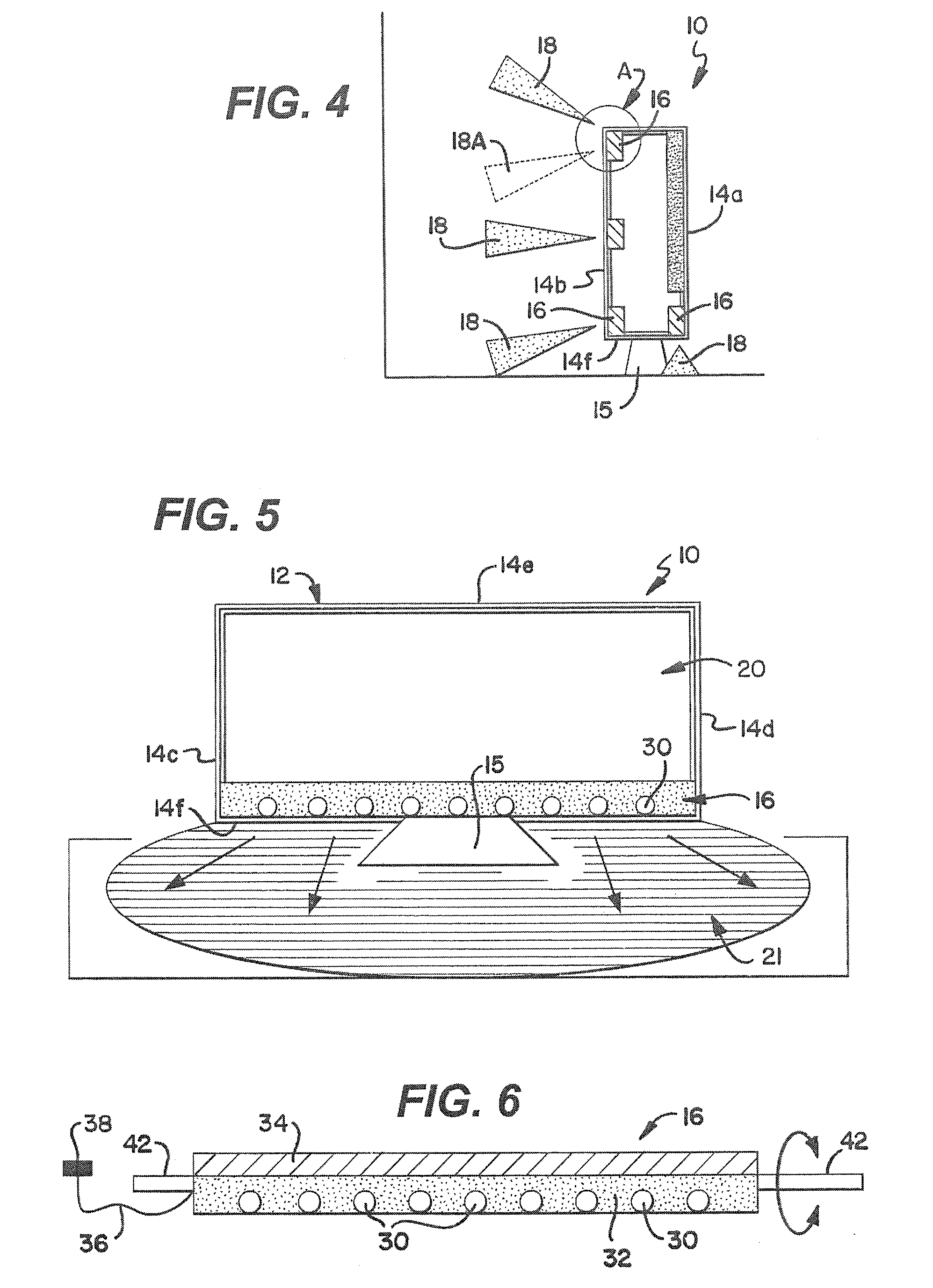 Electronic display device with integrated lighting system