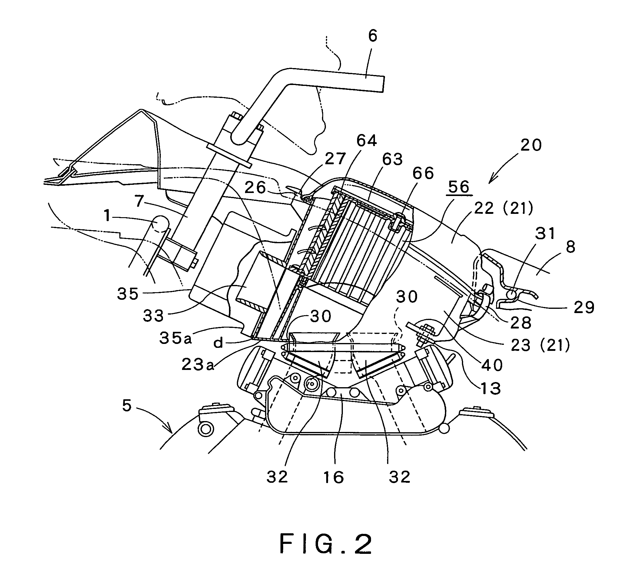 Air cleaner for engine of vehicle