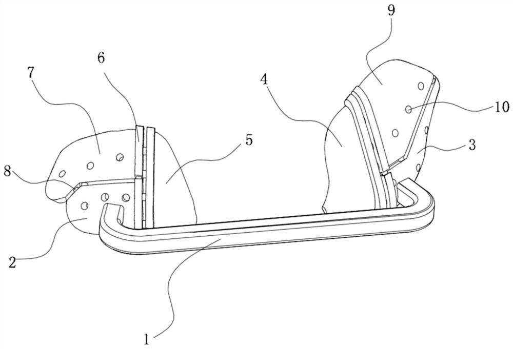 An integrated mandibular osteotomy external fixation device and using method