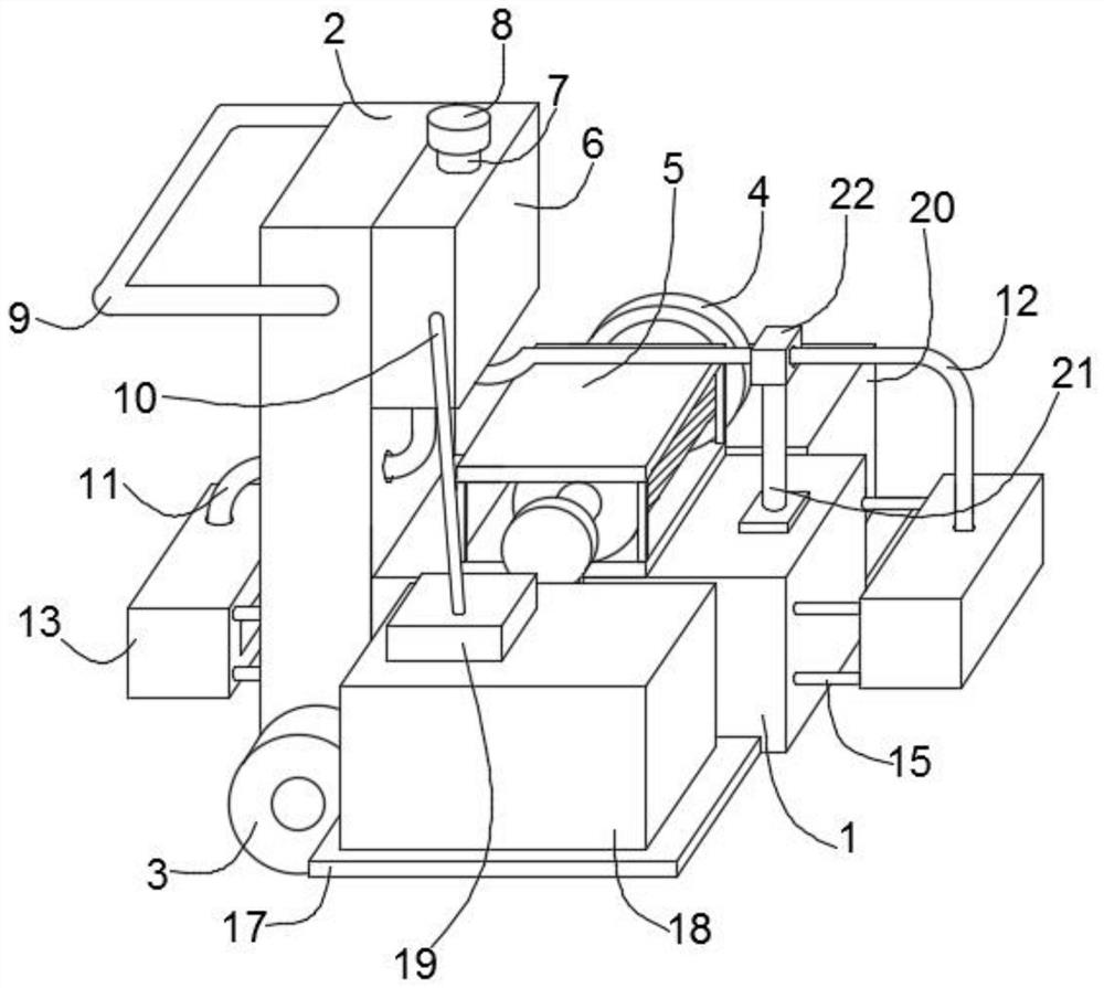 A grinding and milling machine for road maintenance with dust suppression function