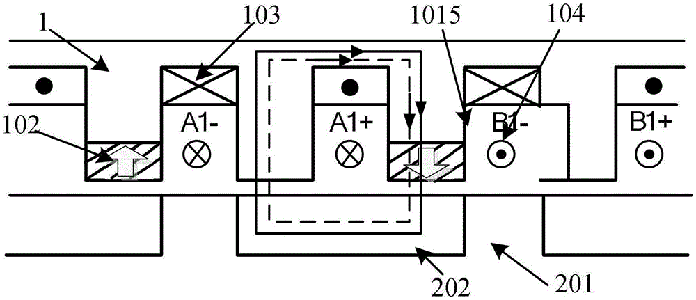 Magnetic flow switched and surface-mounted type permanent magnet memory motor