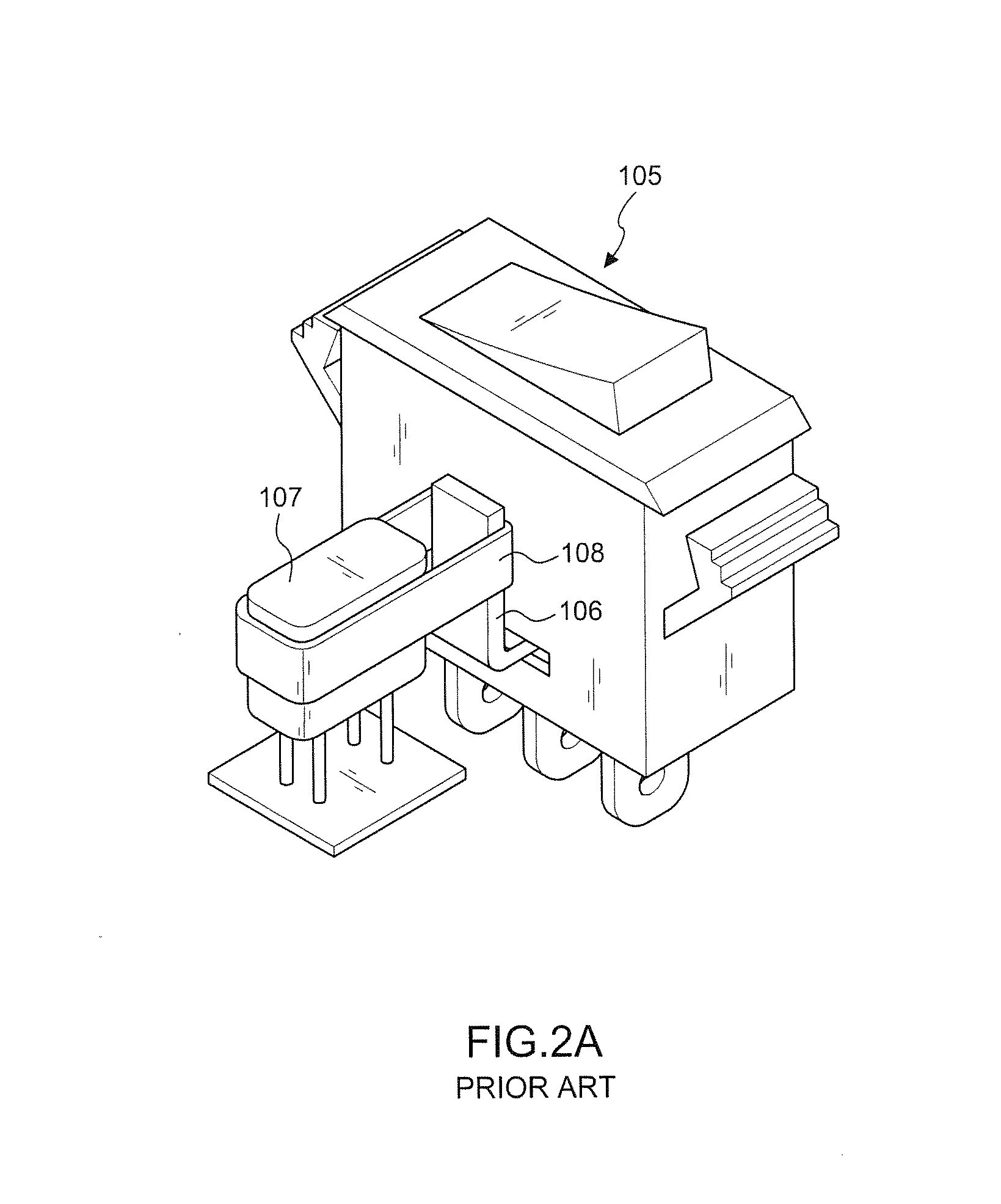 Switch module of built-in Anti-surge disconnection structure