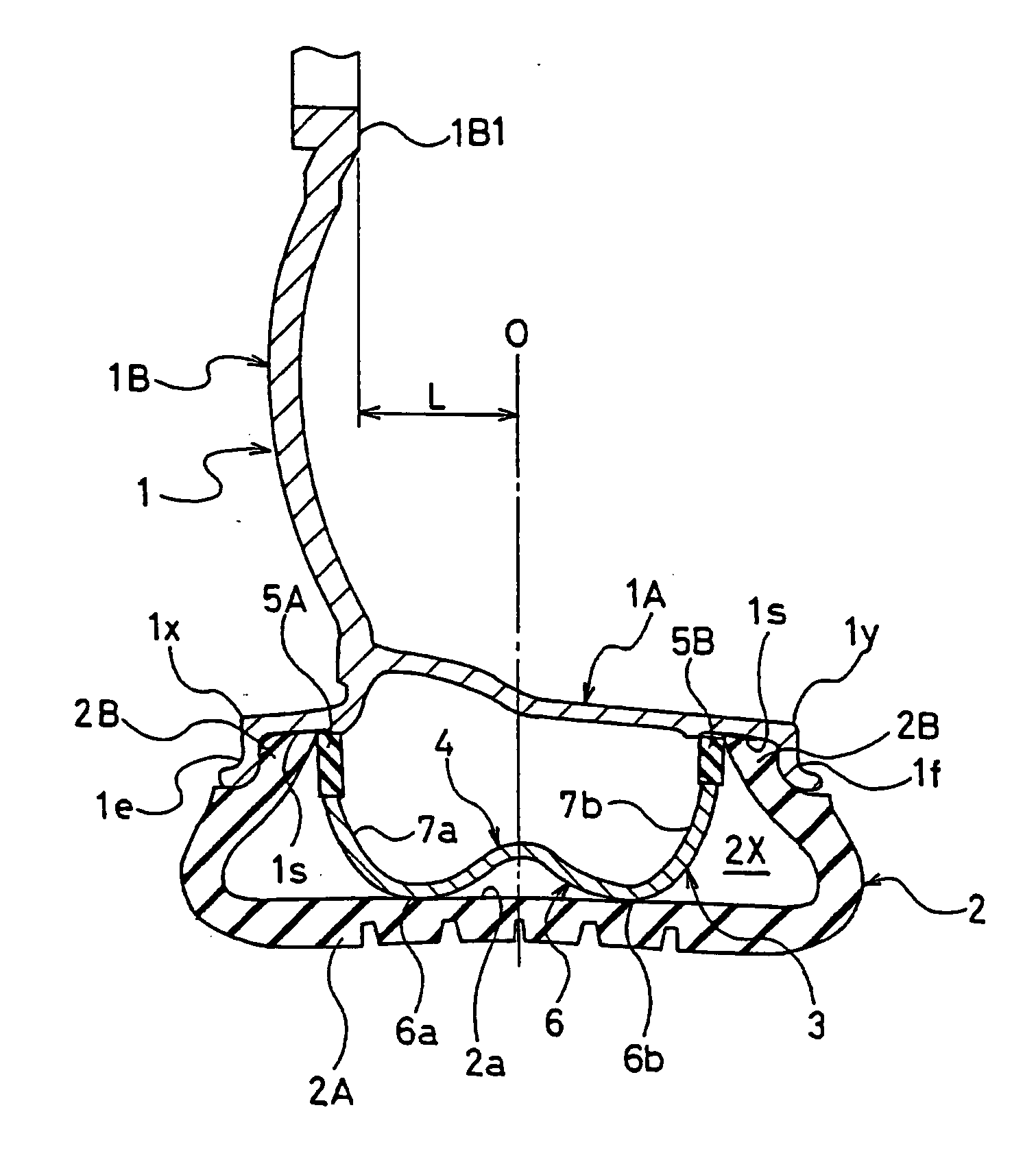 Tire/wheel assembly and run-flat support member