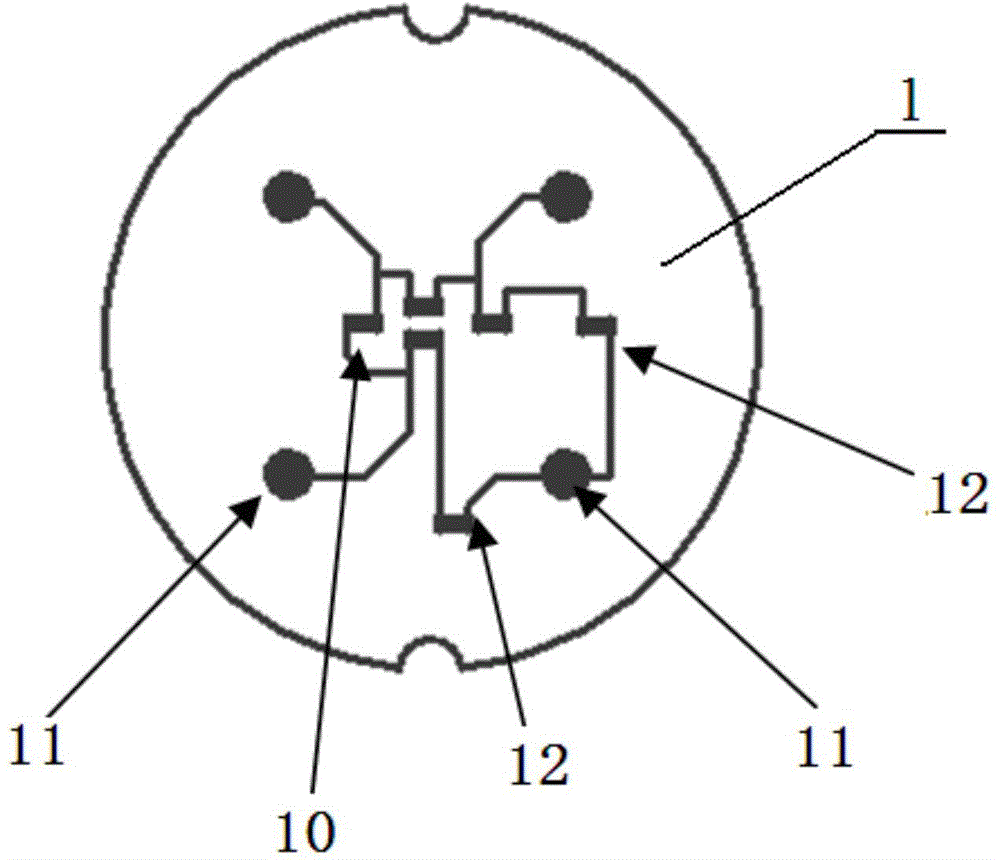 Level-membrane piezoresistive ceramic pressure sensor