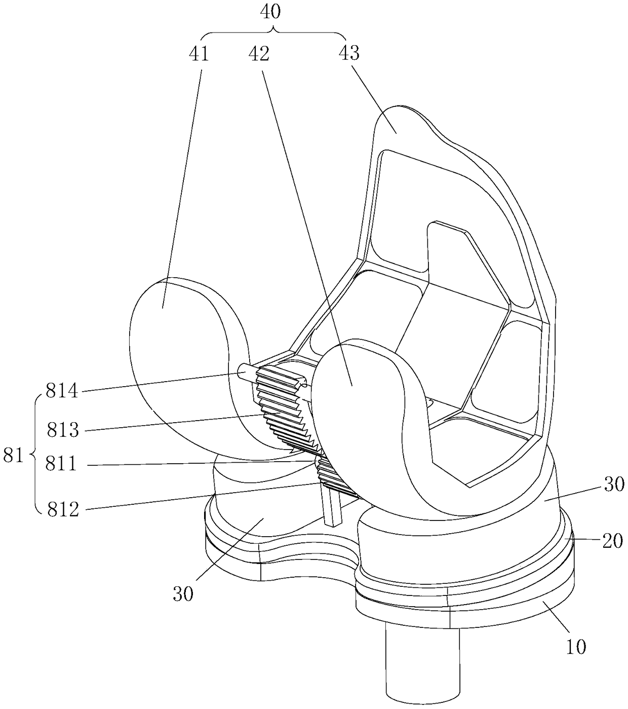 Knee joint prosthesis