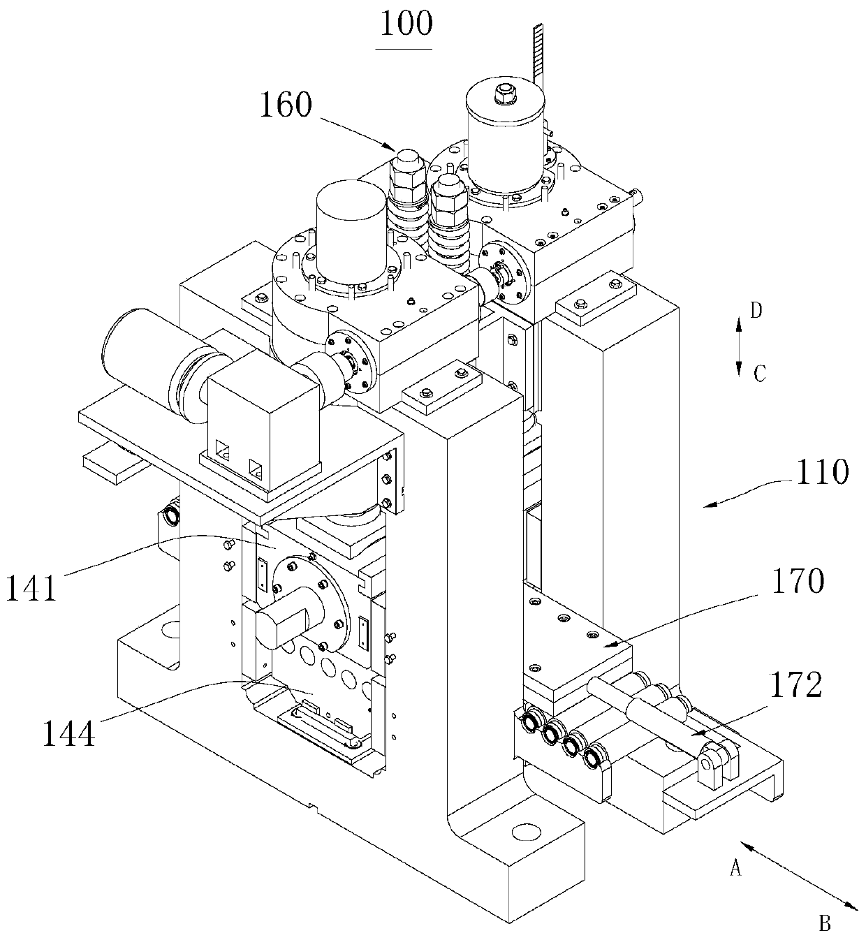 Unilateral roll system rolling mill and plate rolling method