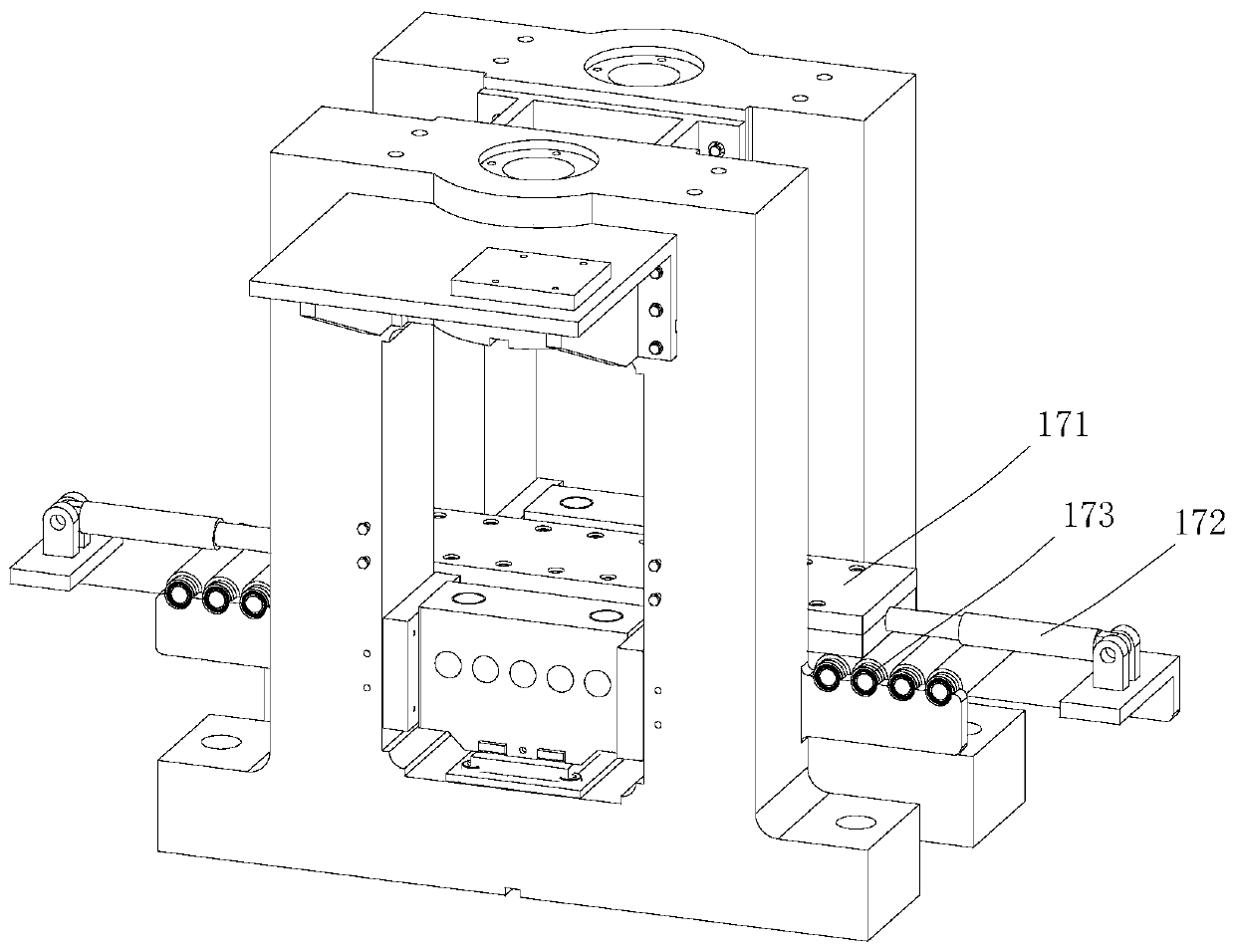 Unilateral roll system rolling mill and plate rolling method