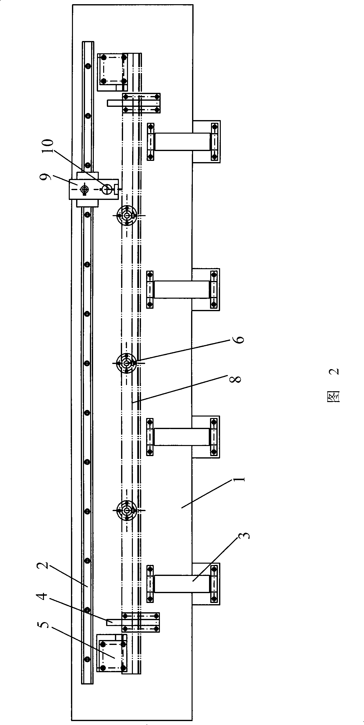 Slide rail linearity testing apparatus