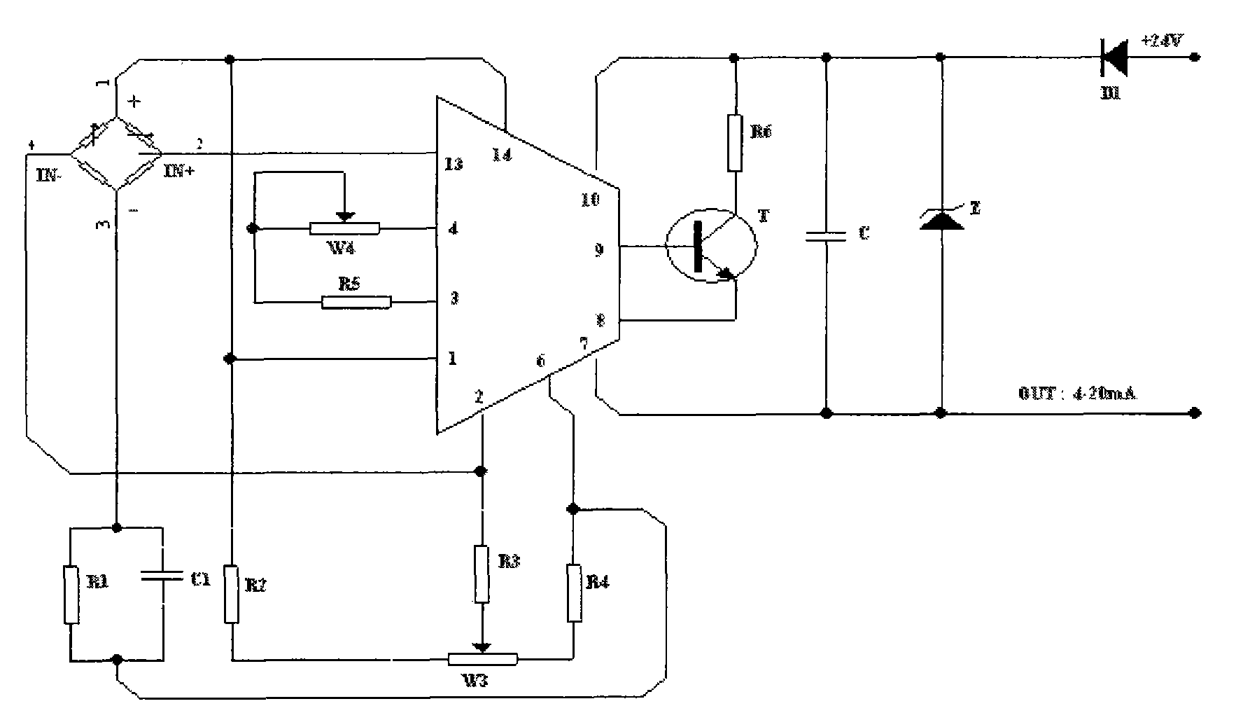 Micro water transmitter for high-voltage switch gas insulated switchgear (GIS) distribution room