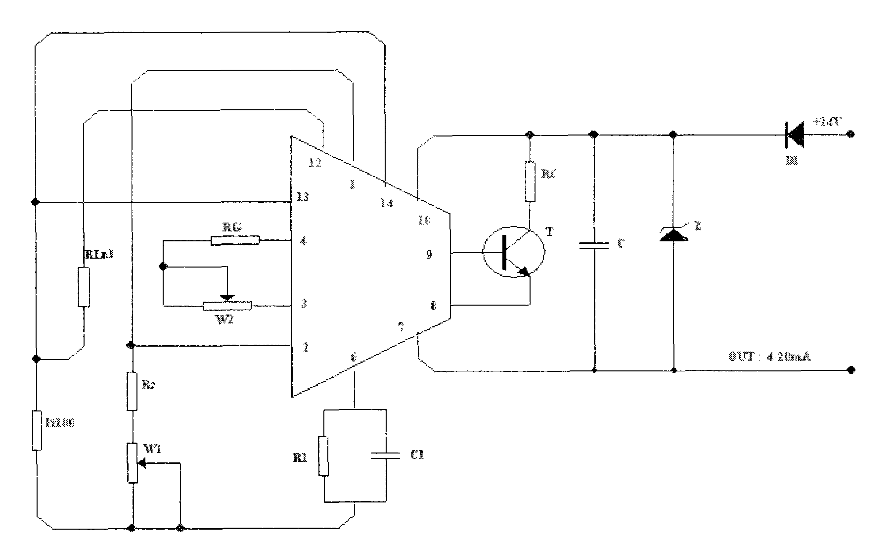 Micro water transmitter for high-voltage switch gas insulated switchgear (GIS) distribution room