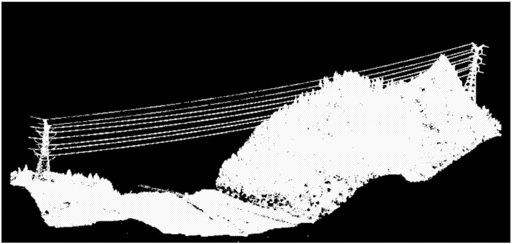 Classification method for airborne LIDAR power inspection point cloud