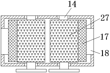 Double crushing device for building materials