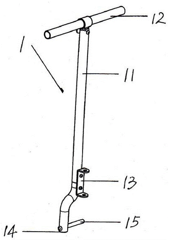 Three-wheel vertical type scooter for child