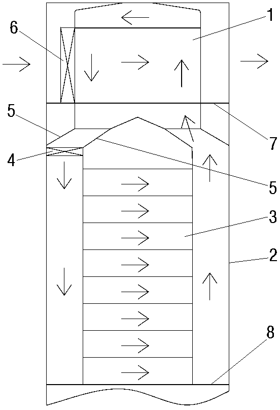 A heat exchanger, a charger cabinet and a charger using the heat exchanger