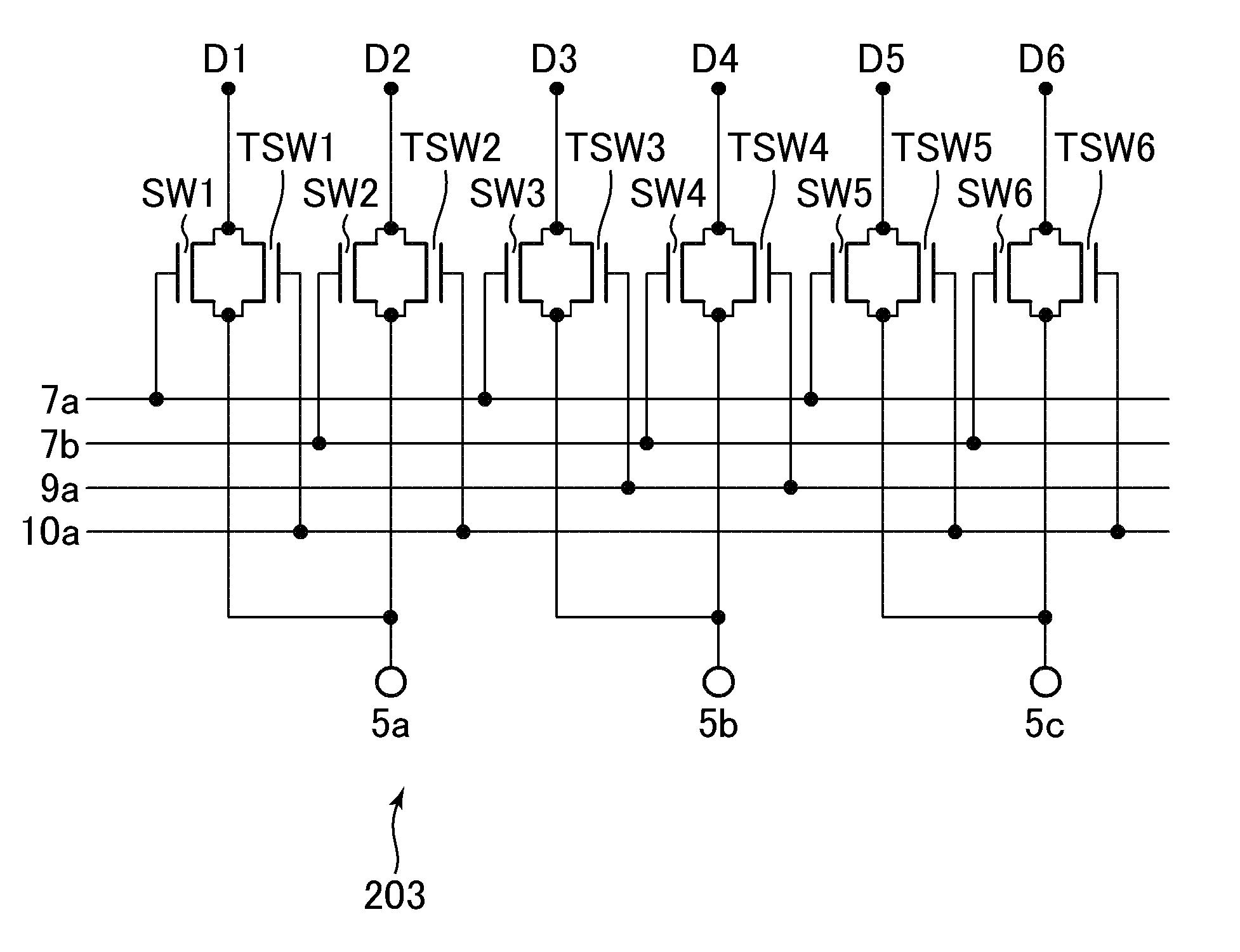 Display device including a data selector circuit