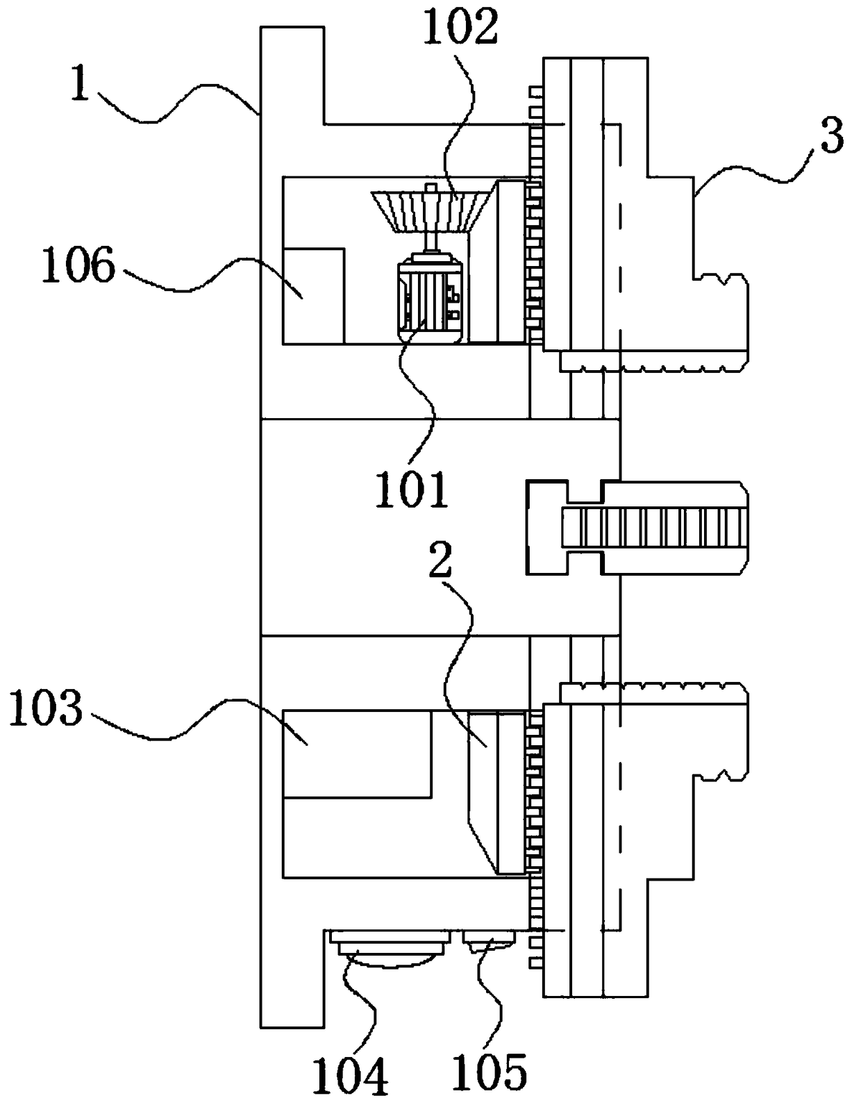 Clamping force controllable electric three-jaw chuck