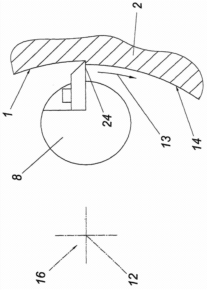 Method for processing an inner face of a housing having an opening