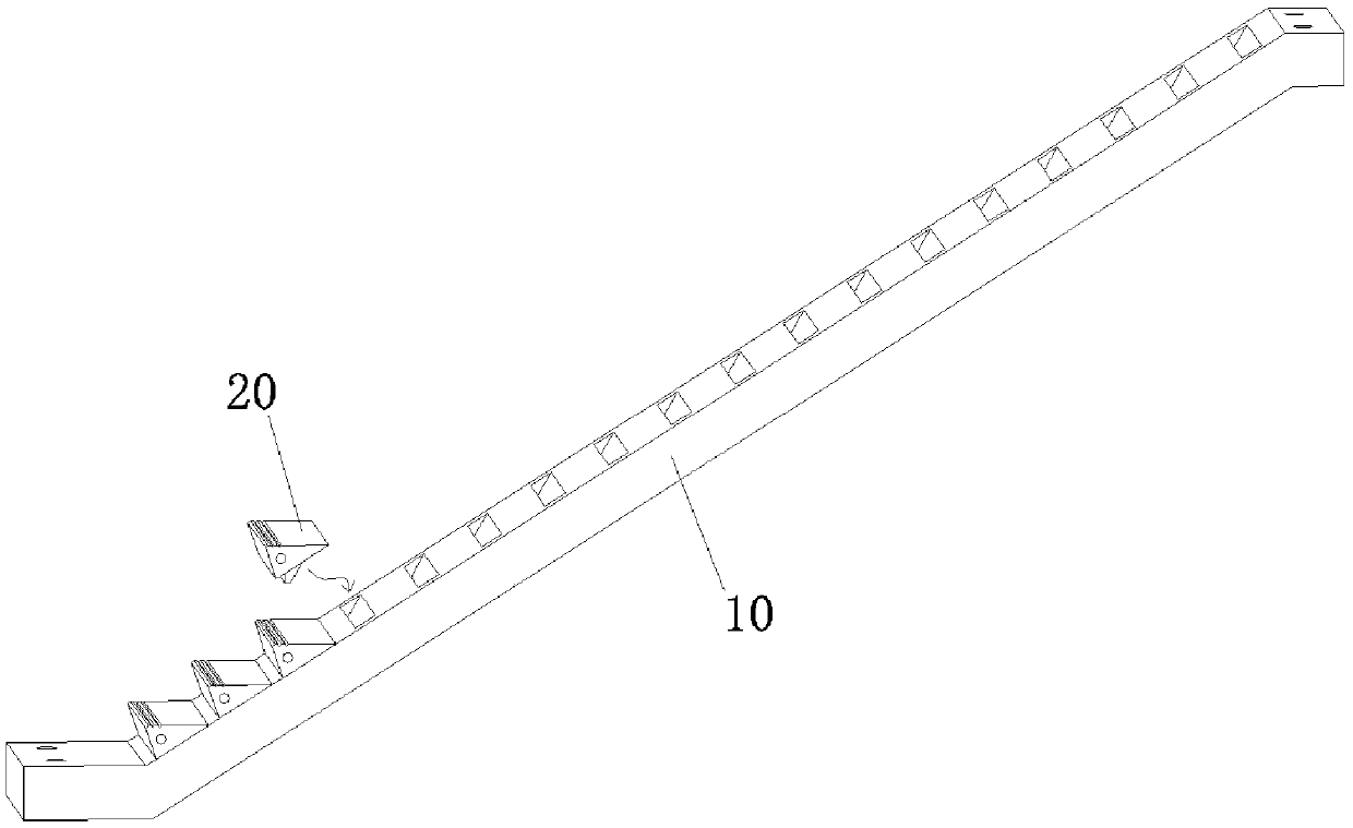 Combined prefabricated stairway