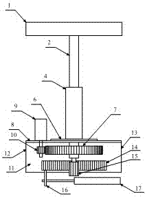 Driving simulator steering device of rack spacing and displacement measurement